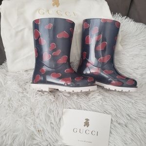 Authentic gucci toddler rainboots